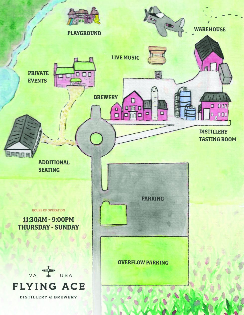 Flying Ace Farm Lovettsville VA Menu and Map