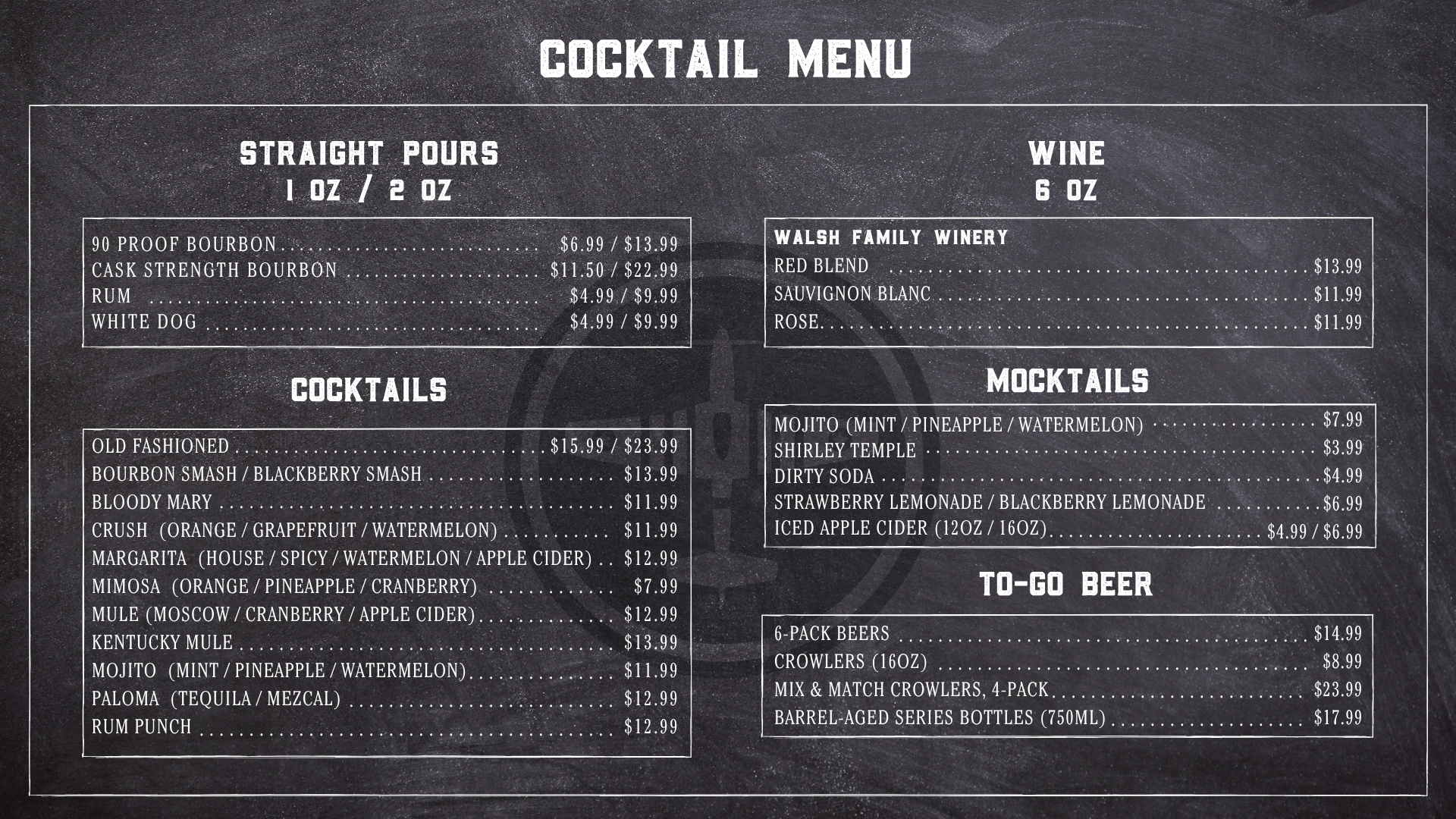 COCKTAIL MENU 8