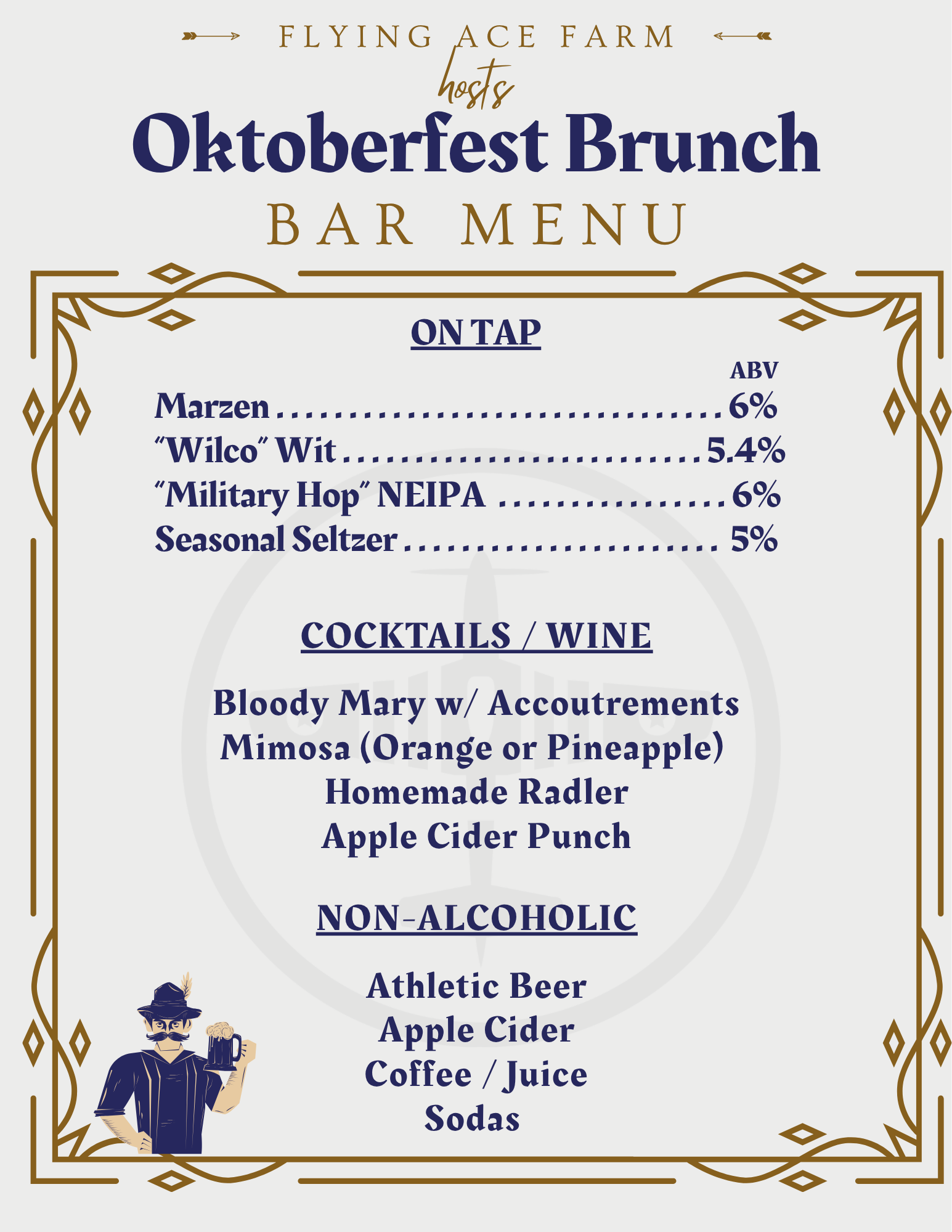 Oktoberfest Cocktail Menu